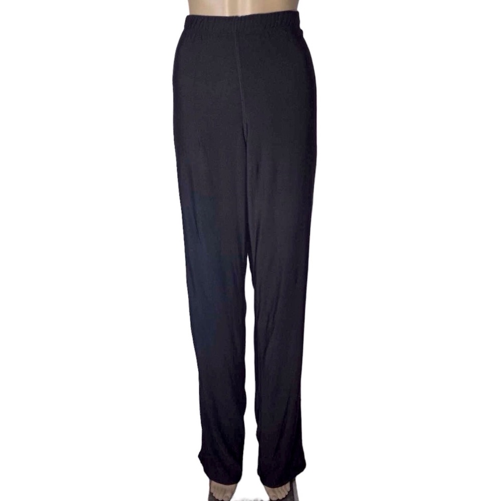 J. Crew Black Fleece Lined Zip Ankle Drawstring Waist Athleisure Pants Large